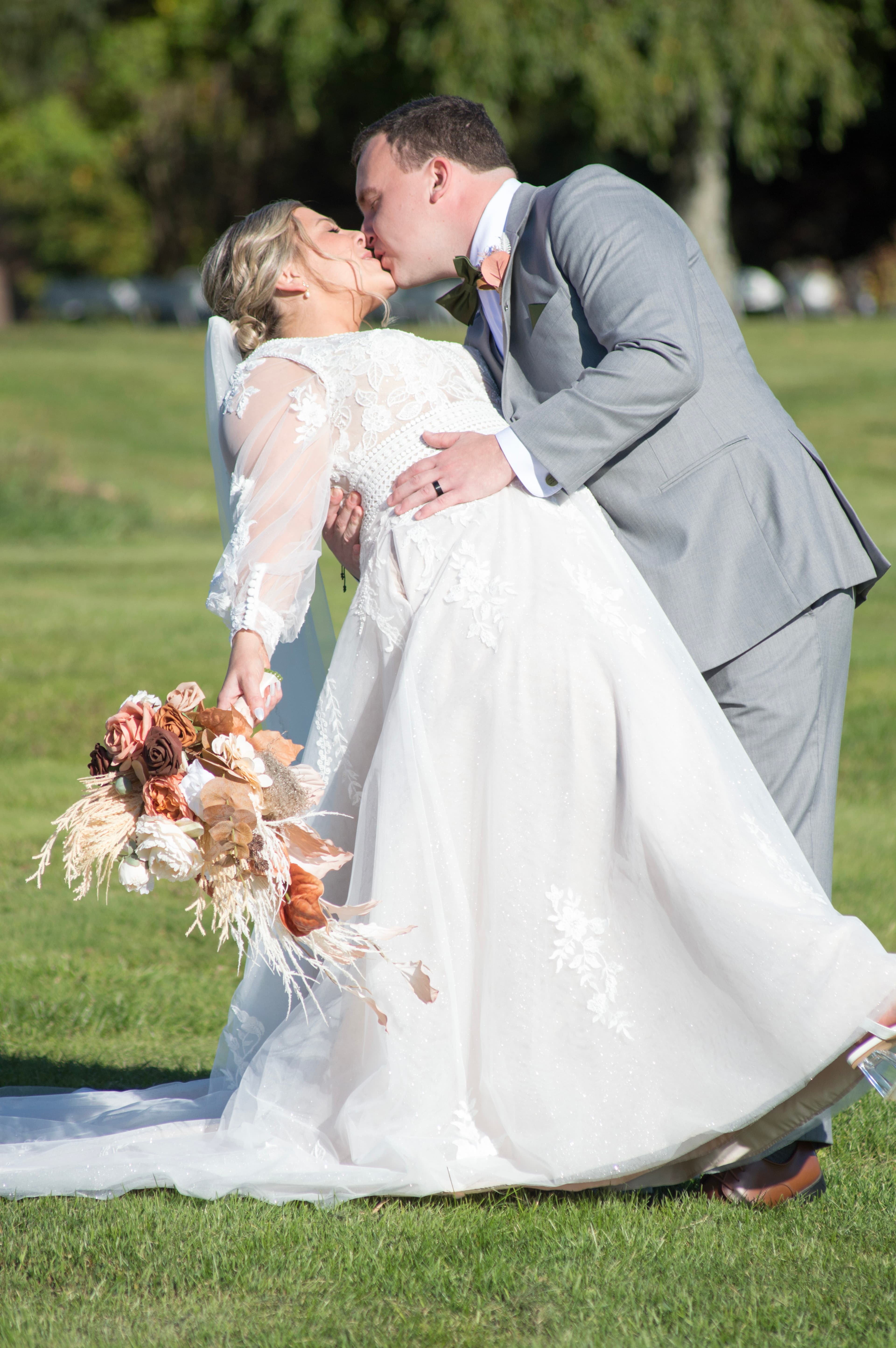 Beautiful wedding ceremony moment
