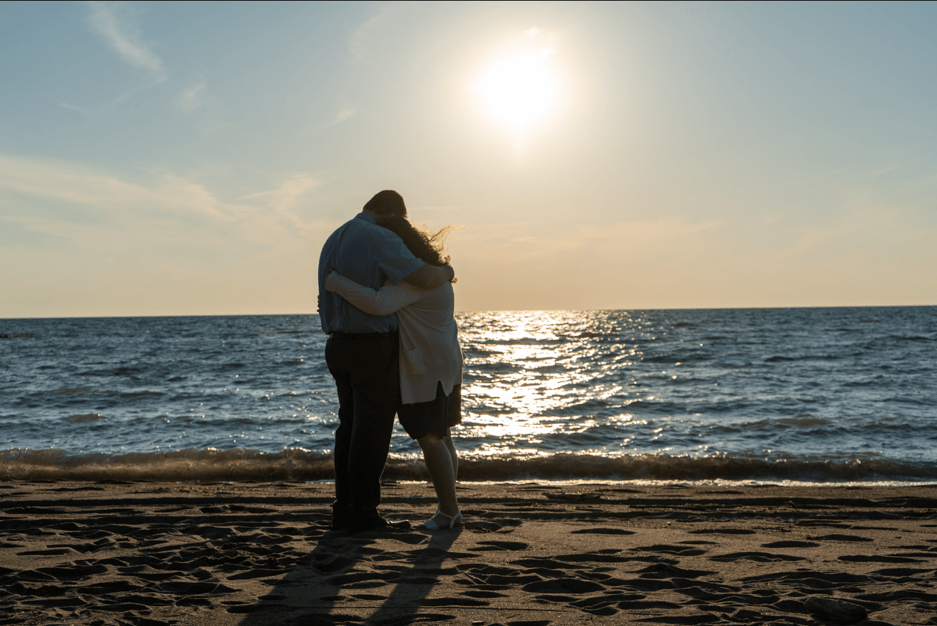 Serene beach landscape photography